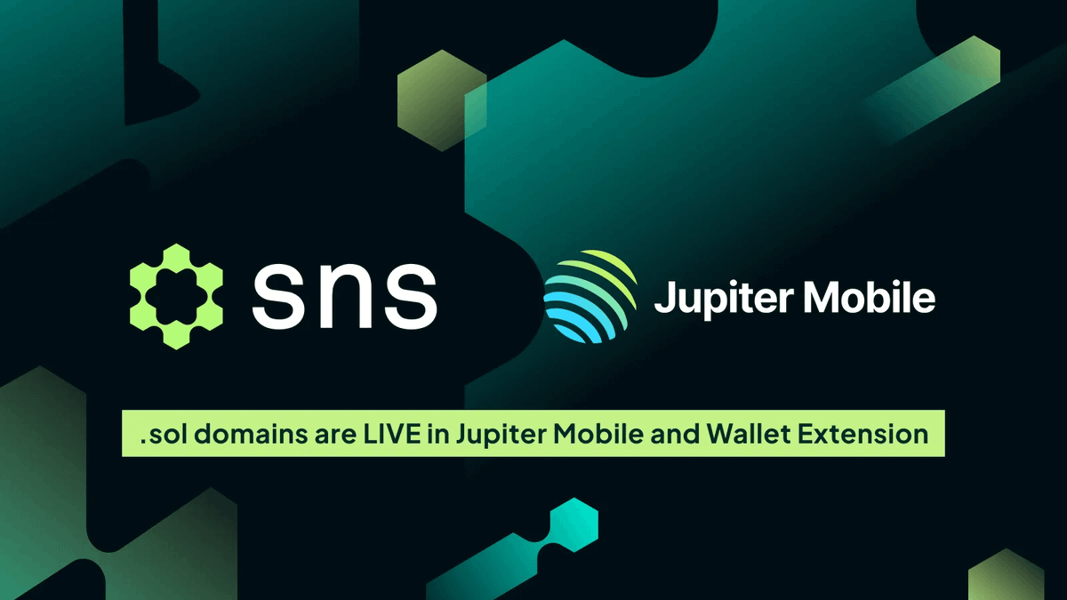 BREAKING: The copy-paste era is ending.

.sol domains now work inside <a href="/jup_mobile/">Jupiter Mobile</a> and their Wallet Extension. No need to triple-check addresses or live in fear - just type the name and press send.

We approve this timeline.