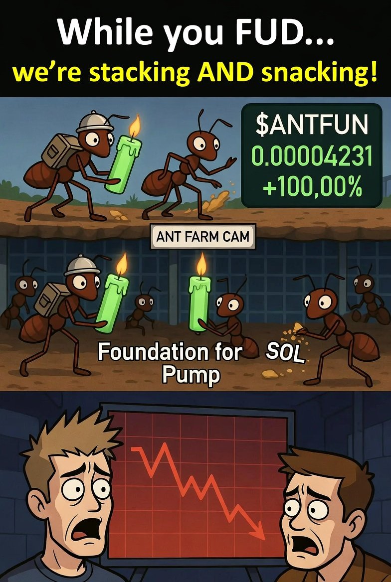 Sharz2366's tweet photo. Antfun CA: 44LyFQ5PaxNhjFHjdss3hM2GnPMdkfP6d2E6S37opump
CA Locked in
#Antfun #1000x
@antfunonsol what do you think about this ? https://t.co/lWdzwAloWM