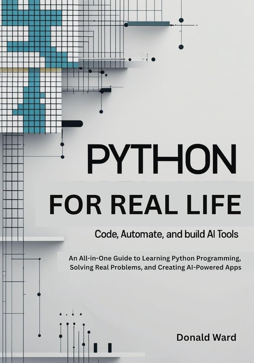 Eyowhite3's tweet photo. Real Life Python Programming.  

Its FREE for beginners interested in Python for everyday stuff.

https://t.co/N0UPjkjqPR https://t.co/kPAtaYoITP