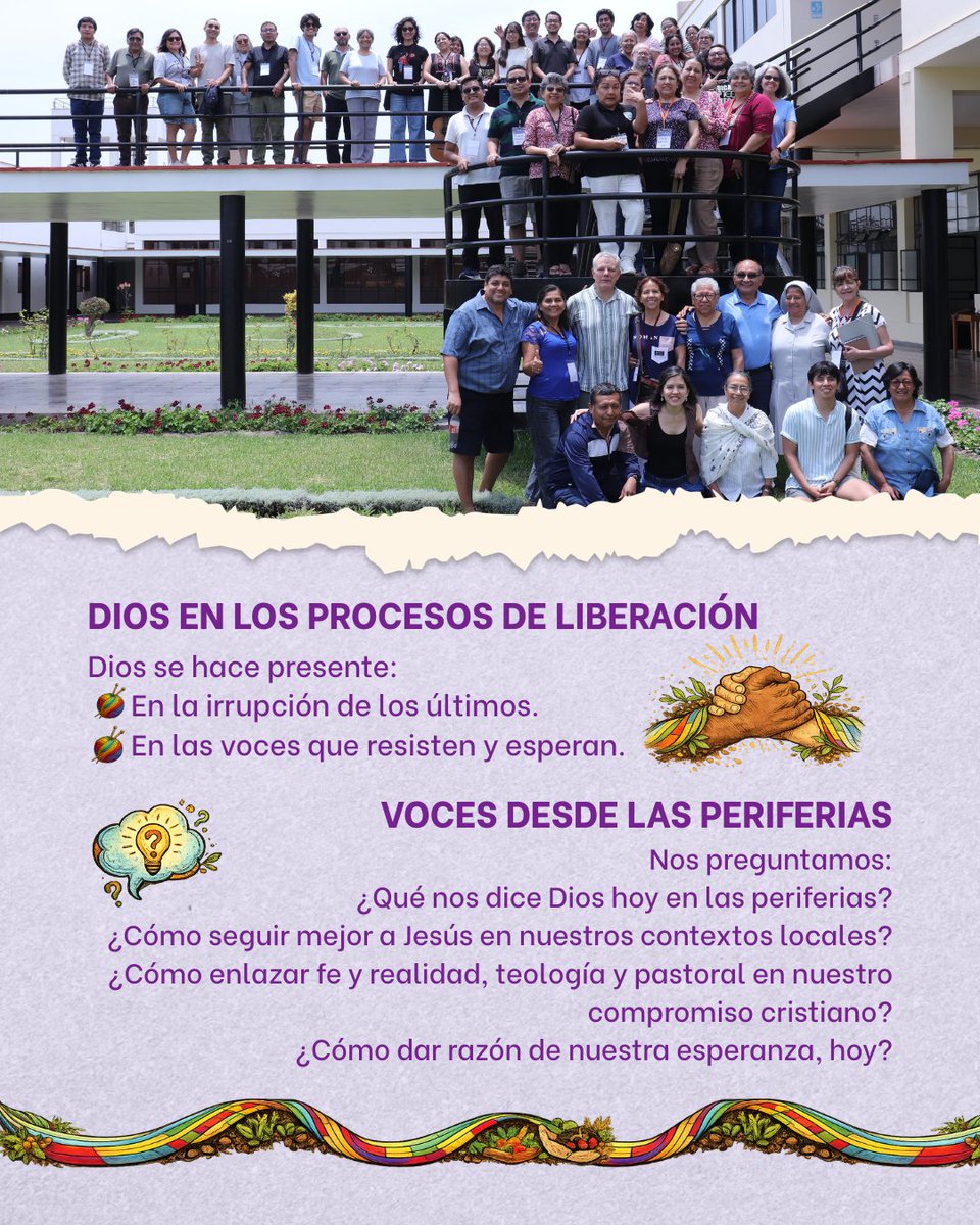 💡 En las "Jornadas de Reflexión y Diálogo Teológico 2026" del programa Fe y Periferias del IBC, se destacó que la #fe también se piensa desde las #periferias: territorios y comunidades donde conviven exclusión, esperanza y lucha. Revisa el carrusel para conocer algunas claves.