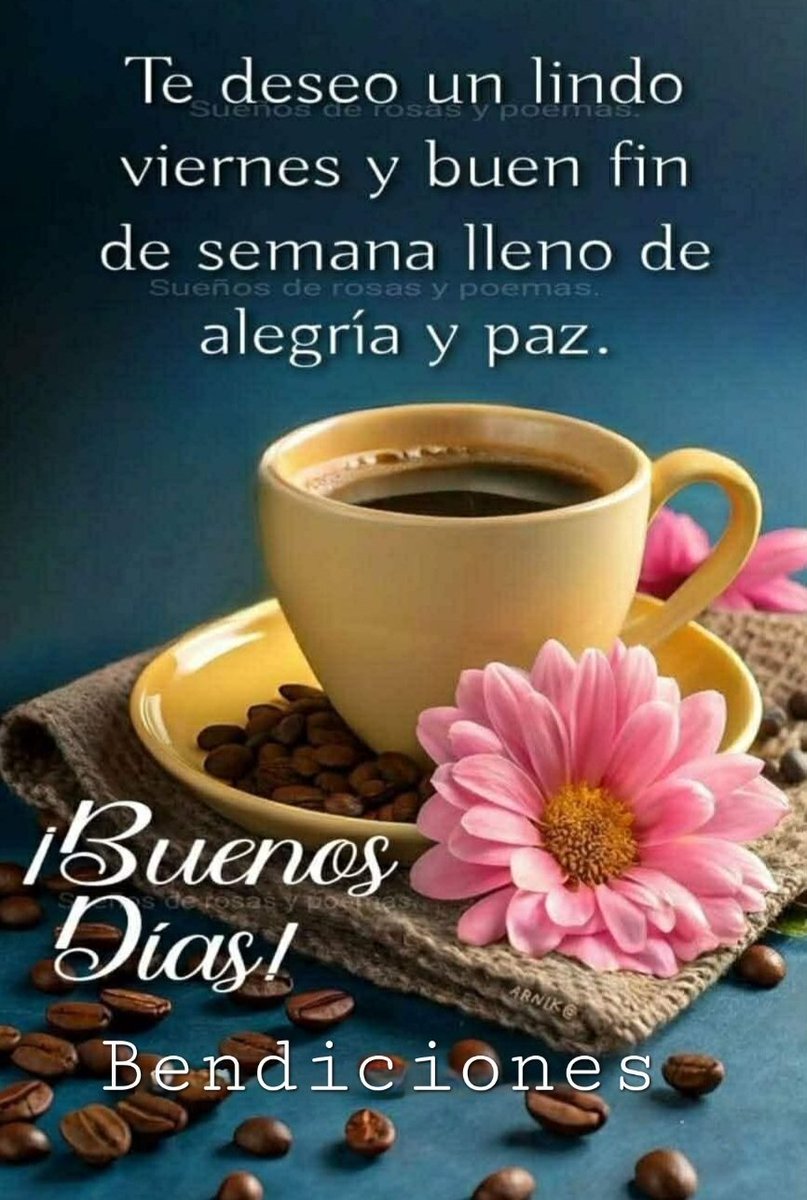 Buenos días. Te deseo un lindo día y un fin de semana lleno de alegría, paz y bendiciones. Que la sonrisa de Dios te acompañe siempre.