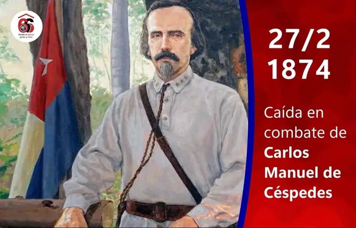 CDR_Cerro's tweet photo. #CubaViveEnSuHistoria
Un día como hoy pero de 1874 cae en combate Carlos Manuel de Céspedes más conocido por el Padre de la Patria.
#ElCerroTieneLaLlave
#CDRCerro
#CDRHabana
#CDRCuba https://t.co/uIQjfTPa1n