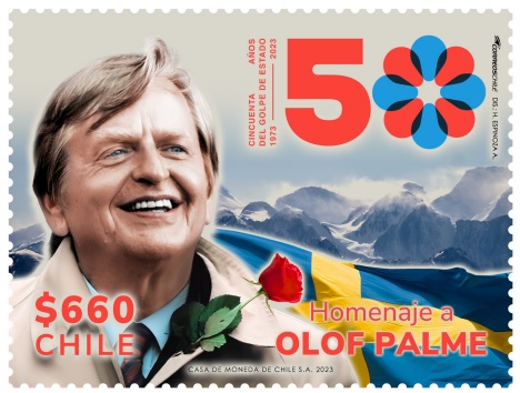 psd_cl's tweet photo. El 28 de febrero de 1986 muere #OlofPalme lider Socialdemócrata. Los Socialdemócratas de Chile le rendimos homenaje y lanzamos hace 2 años un sello postal en su honor.  Son tiempos de un proyecto #Socialdemócrata de veras!! @magdandersson https://t.co/QXpFaPqB4y