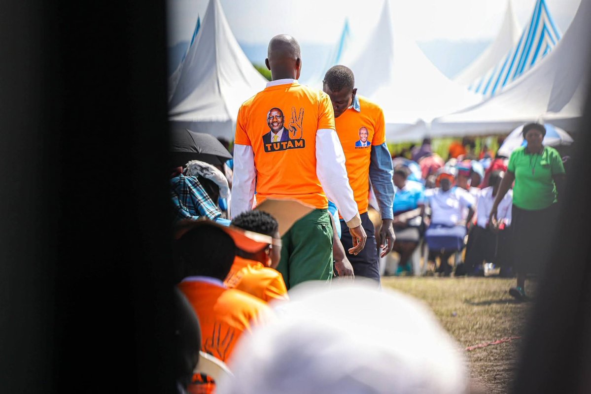 This is a CS Mbadi event and people are being seen Wearing ODM tshirts with Ruto's logo on it, when did ODM reach this low.