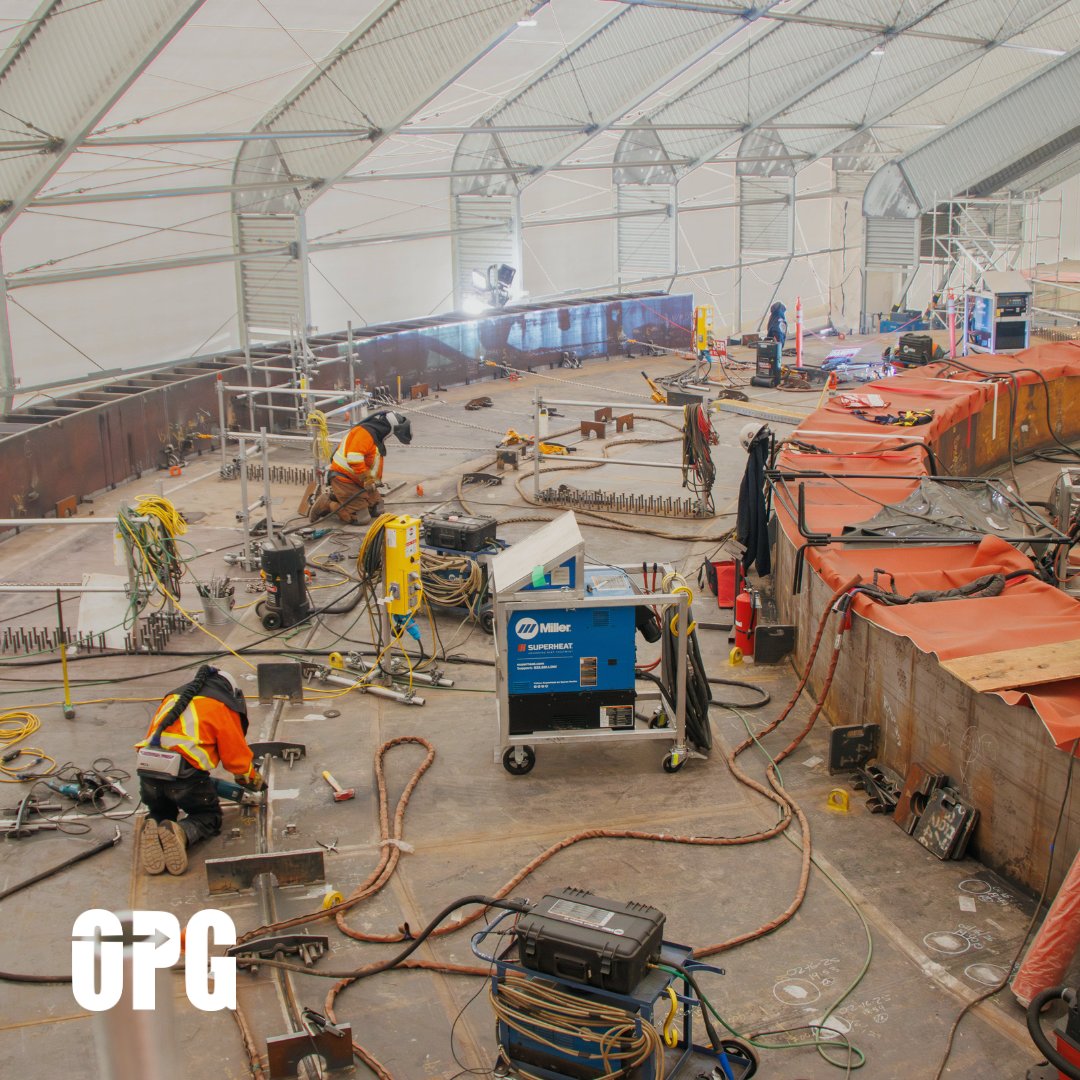 opg's tweet photo. The foundation for the G7's first grid-scale Small Modular Reactor is taking shape at the Darlington New Nuclear Project site.
Work crews are now busy assembling the modules that will serve as the foundation for the first SMR unit's reactor building.
Later this spring, a heavy-duty crane will lift this massive component and place it 35 metres below ground, marking a major milestone for the project. Learn more: https://t.co/TjSH1f5LEk