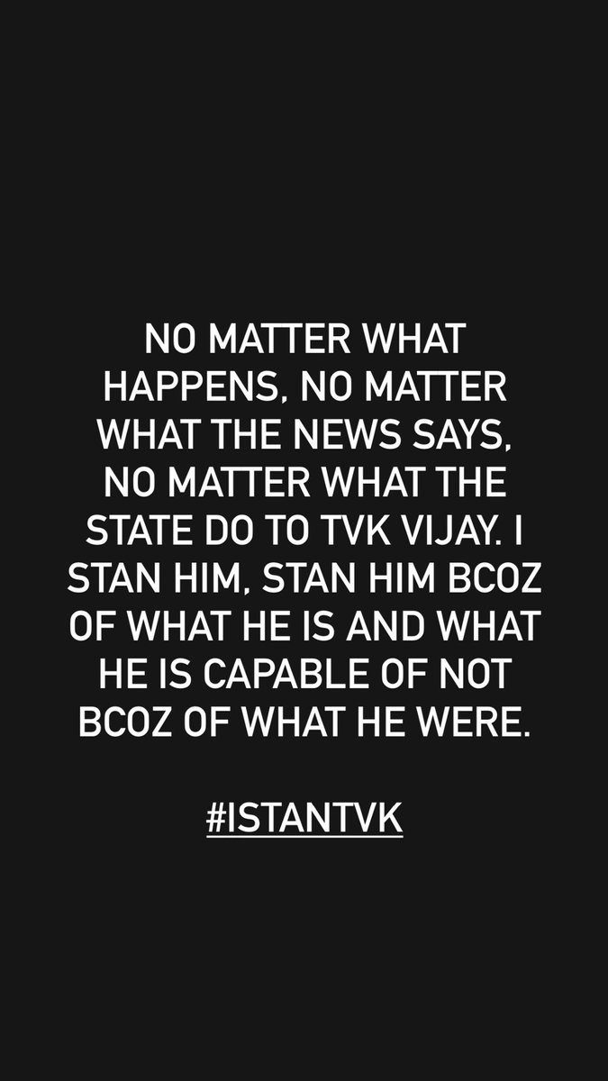 anitha3880's tweet photo. I Stan tvk. Spread the hashtag as much a possible. From a fan girl 

#istantvk #westantvk #istandwithtvk #istanwithvijay #istandwithvijay @actorvijay https://t.co/vwGcD5woDk