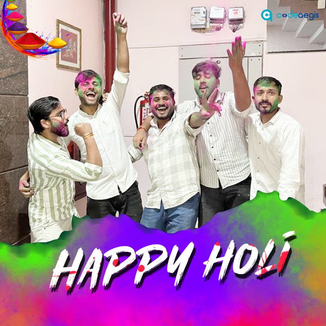 teamcodeaegis's tweet photo. We came to work. Holi had other plans.😂

No regrets. Zero. Absolutely none.

#HappyHoli #OfficeHoli #HoliVibes #codeaegis https://t.co/3WKXuatS32