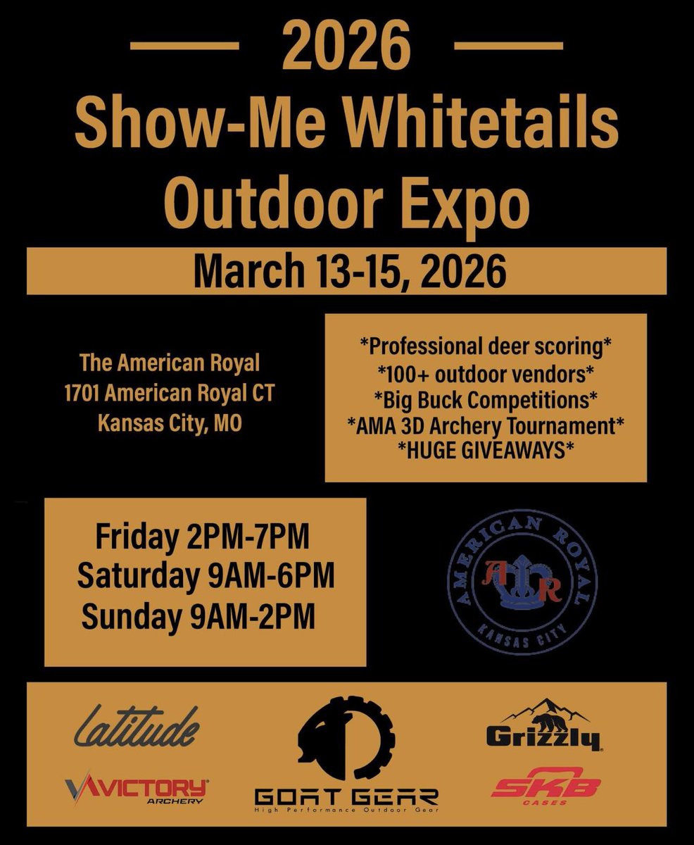 SwisherBrand's tweet image. We’re heading to Show Me Whitetail! 🦌
Join us in two weeks at the Show Me Whitetail event — we can’t wait to see you there. Stay tuned for more details!
#ShowMeWhitetail #EventSeason #OutdoorLife #Swisher #SeeYouThere