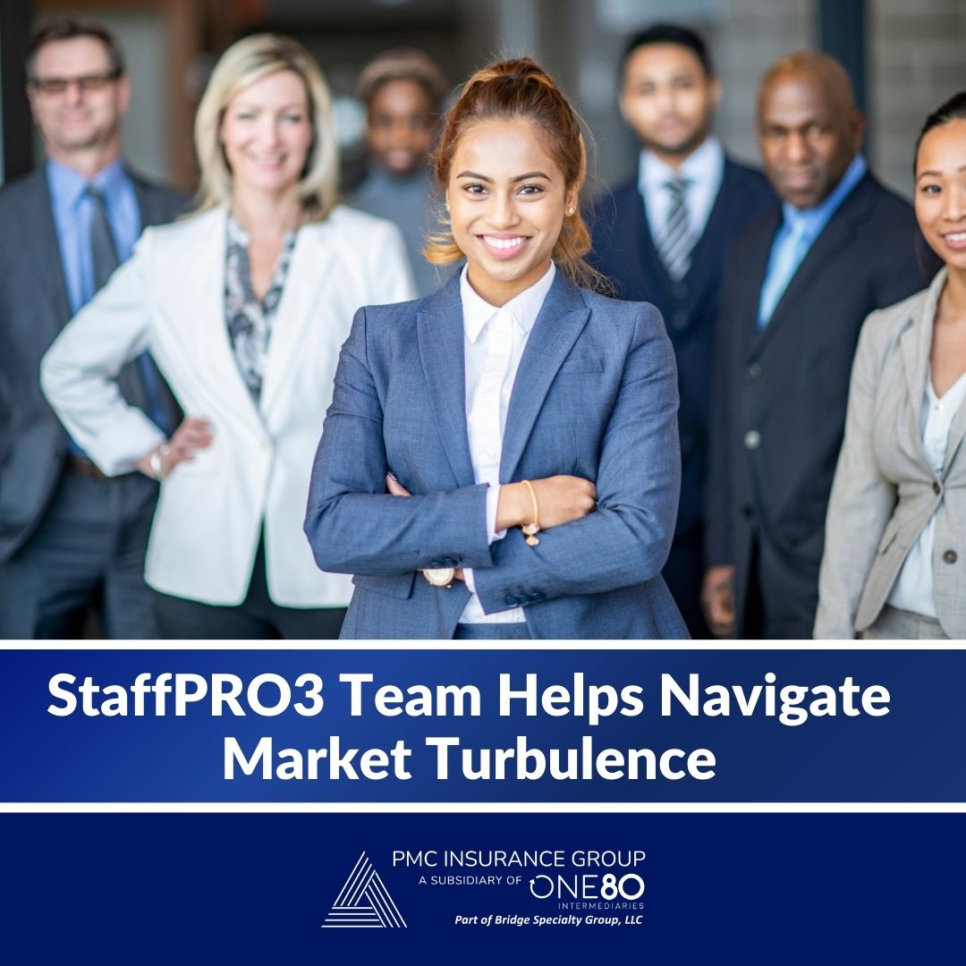 PMCInsurance's tweet photo. The Temporary #Staffing Workers' Comp market is unstable &amp; brokers need stronger solutions for their customers. StaffPRO3 experienced placement specialists &amp; access to a wide range of carriers help you navigate a challenging market. Connect with Sean Barry at sean.barry@one80.com https://t.co/uYW0LwZ29i