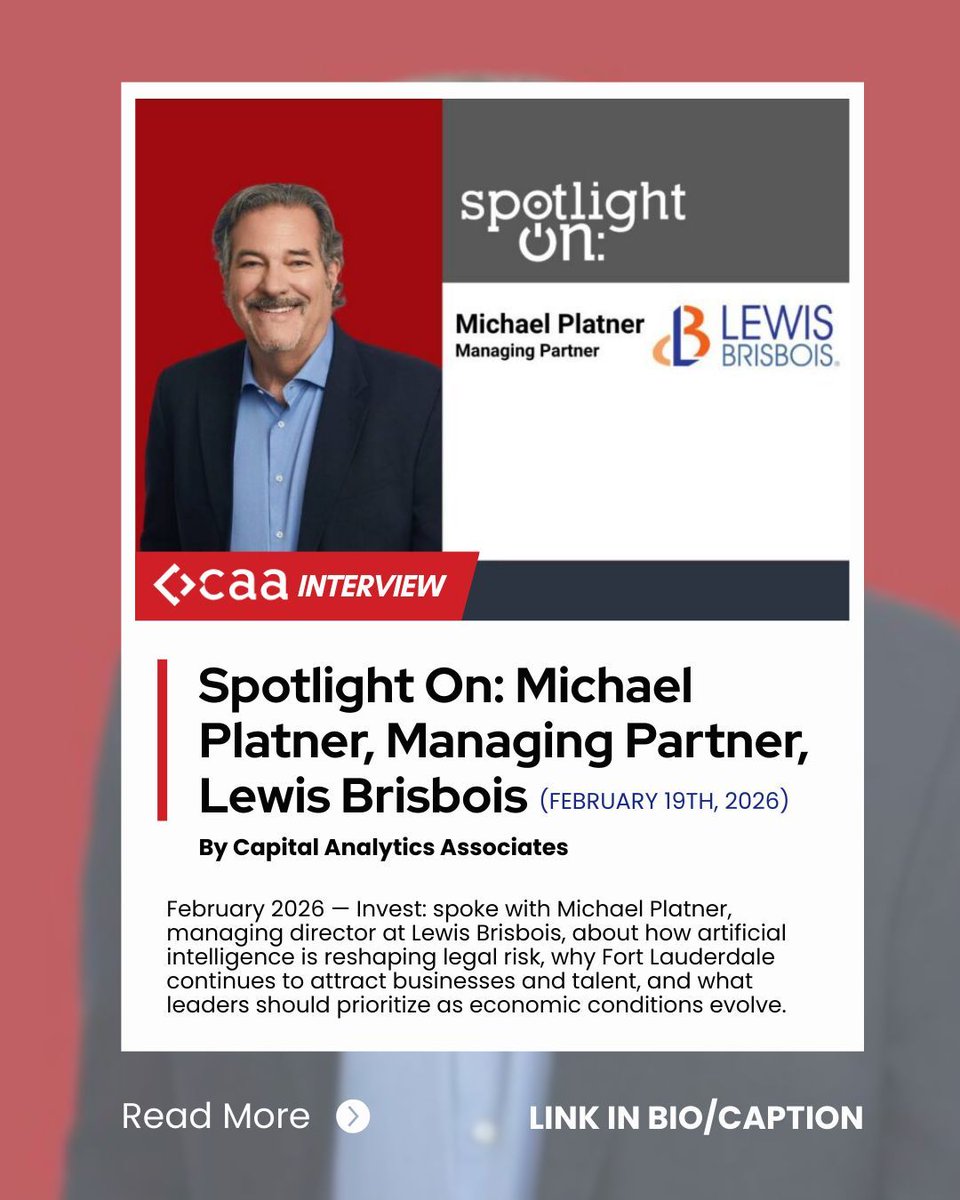 I sat down with Capital Analytics Associates to talk about where AI is creating real leverage—and real risk—plus what business leaders should be paying attention to right now.

Read the full spotlight here: capitalanalyticsassociates.com/spotlight-on-m…