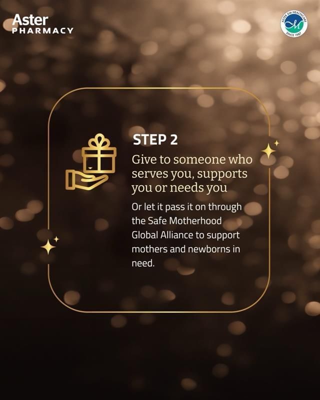 ASTERHealthcare's tweet photo. Ramadan is a time for reflection and giving. This year, we’re making it easier to share the spirit of the season through our Gift of Kindness initiative. Whether it’s a small token for someone who supports you daily or a contribution to those in need, every act counts.

Visit any Aster Pharmacy today to pick your Gift of Kindness and make a monumental impact with a small act.

#AsterPharmacy #GiftOfKindness #RamadanKareem #SmallActsBigImpact #GivingBack #SafeMotherhood