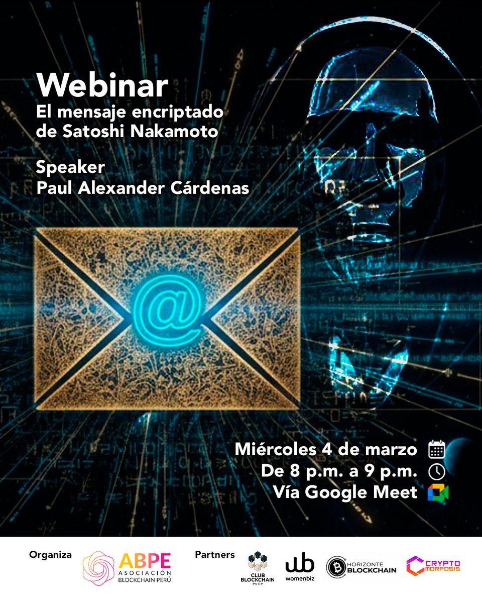 ABPE_Asociacion's tweet photo. ¿Y si la verdadera identidad de Satoshi Nakamoto ha estado frente a nosotros todo este tiempo? 🔍

​En medio del debate global y las recientes teorías sobre quién fue el creador de Bitcoin, surge una investigación que propone mirar hacia donde todo comenzó: el Bloque Génesis. https://t.co/zzQDfc97dd