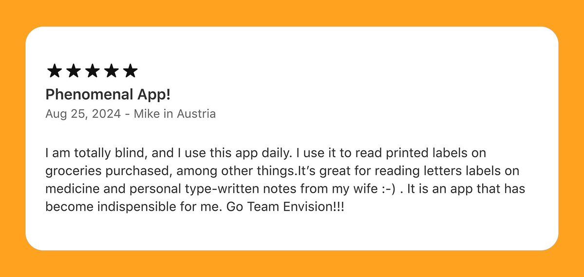 Envision tweet media