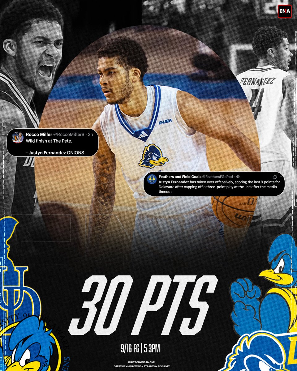 ENASportsGroup's tweet photo. Career-high 30 for Justyn Fernandez vs Jacksonville State @JustynFernande4 #ENASports 

🔥 30 PTS
🎯 9/16 FG
🎯 5 3PM https://t.co/lUODzfPI7y