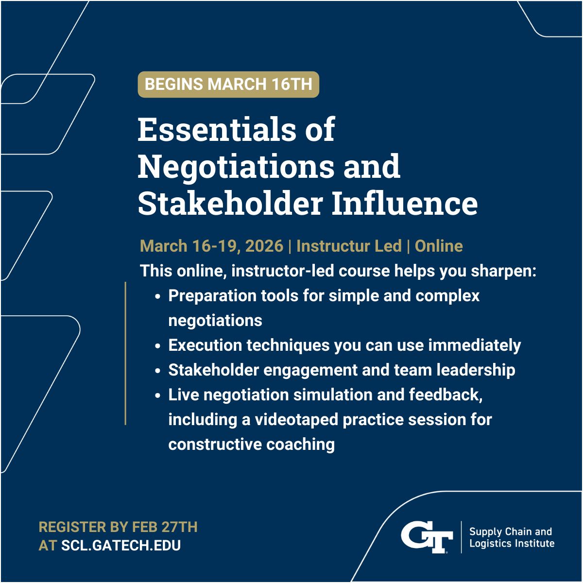 Georgia Tech Supply Chain and Logistics Institute tweet media