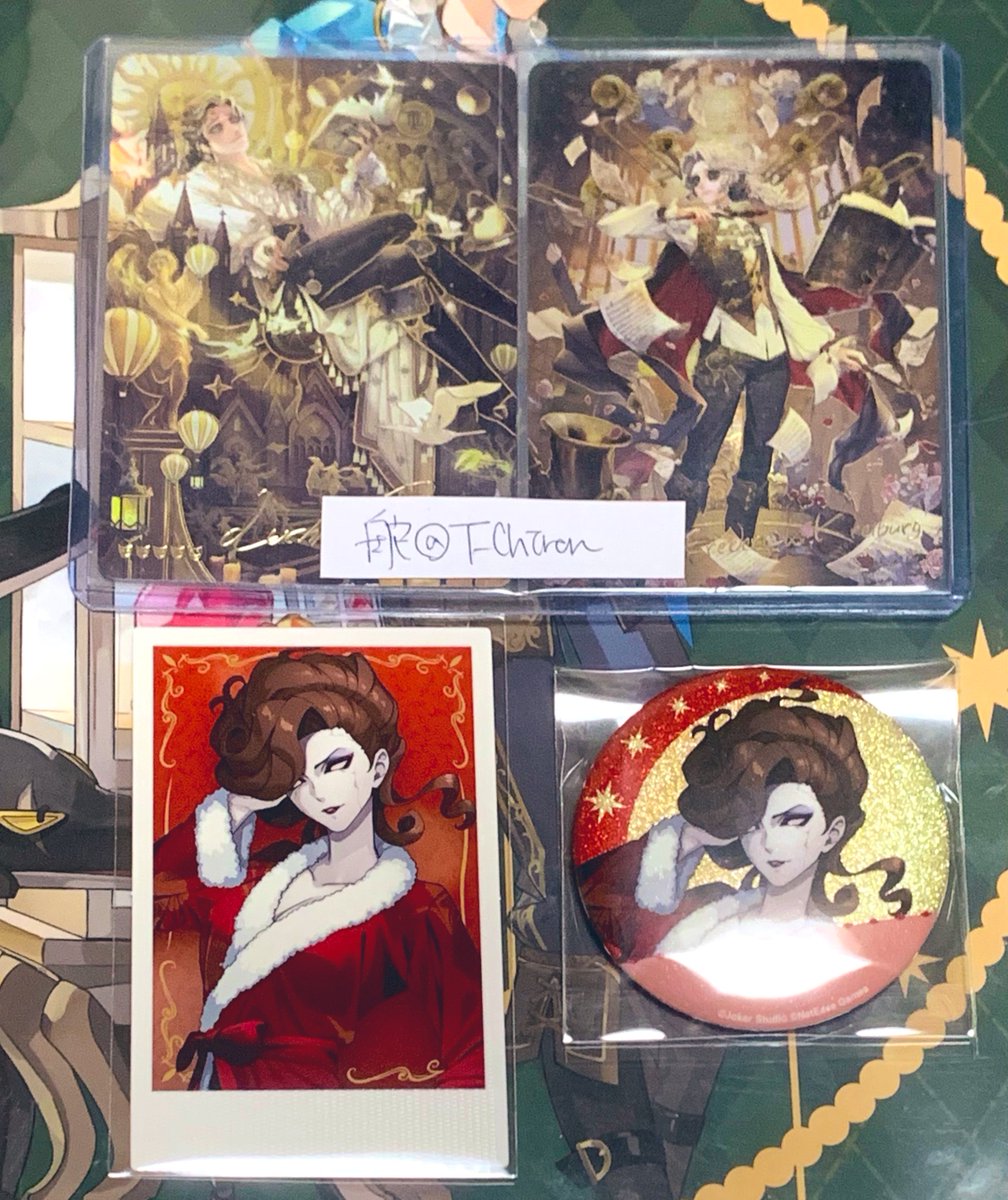 交換】第五人格 湯めぐりの径 譲)ポラショット オペラ歌手(等身) 缶