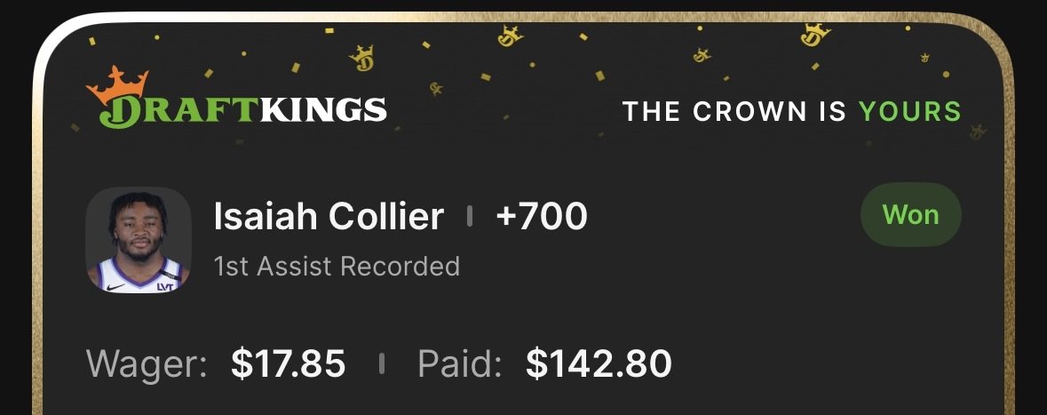 slam_dunk_bets's tweet image. First dimes are turning into one of our most consistent markets this season, and it's very nice when more books bring it on!

TYVM for your generosity Mr. Collier, we appreciate you 🫡

CHECK OUT THE DISCORD FOR A FREEEEEEEE MONTH!!!!!

#DraftKings #Gambling𝕏 #FirstAssist