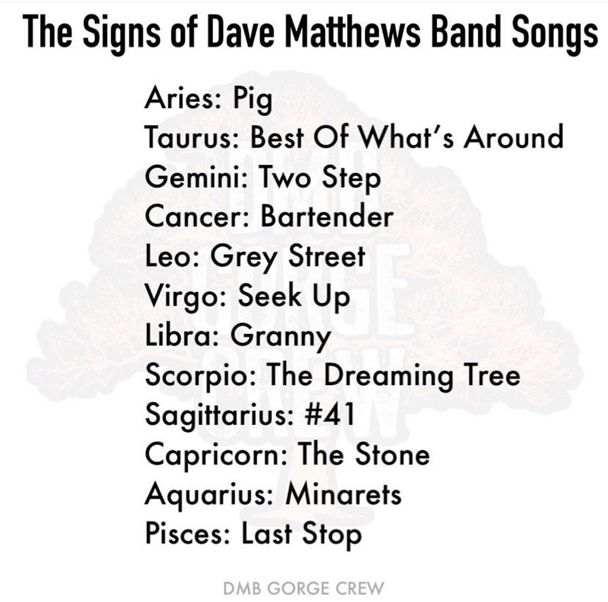 DMB Gorge Crew tweet media