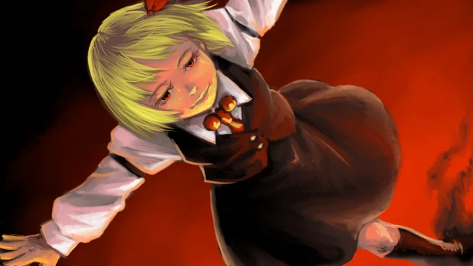 #深夜の真剣お絵描き60分一本勝負 ルーミア