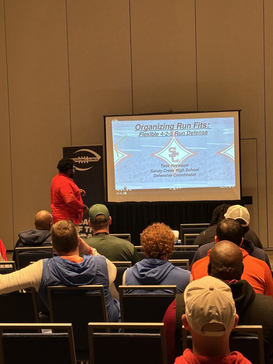 COYAtlantaGFCA's tweet photo. William Haywood
Sandy Creek
Defensive Coordinator

“Organizing 4-2-5 Run Fits” https://t.co/Wx1Kzo30Wx