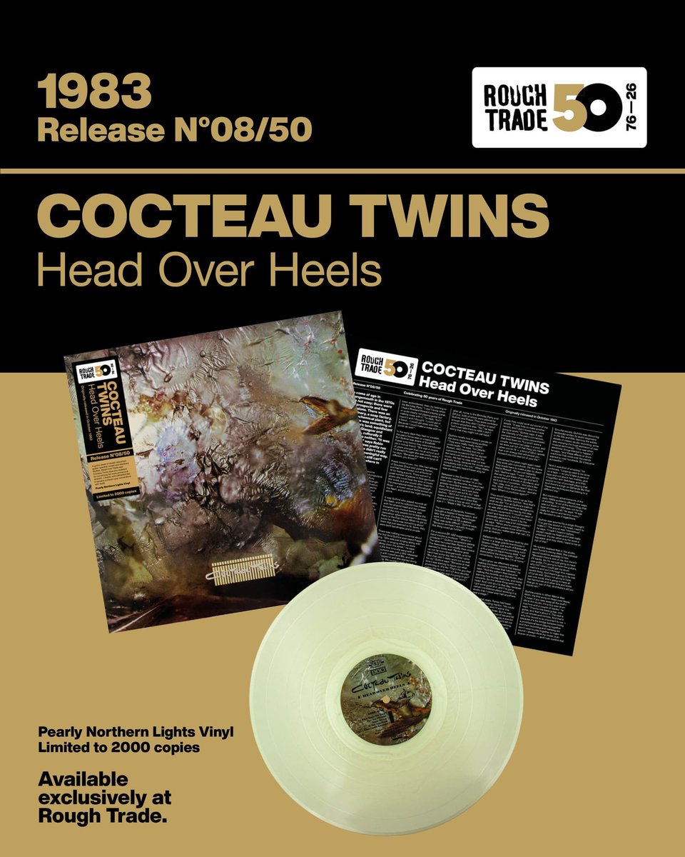 Get 'Head Over Heels' on Rough Trade Anniversary Edition Pearly Northern Lights vinyl + bespoke insert featuring new commentary from Robin Guthrie.

<a href="/cocteauofficial/">Cocteau Twins</a> <a href="/4AD_Official/">4AD</a> 

#RoughTrade50

roughtrade.com/product/coctea…