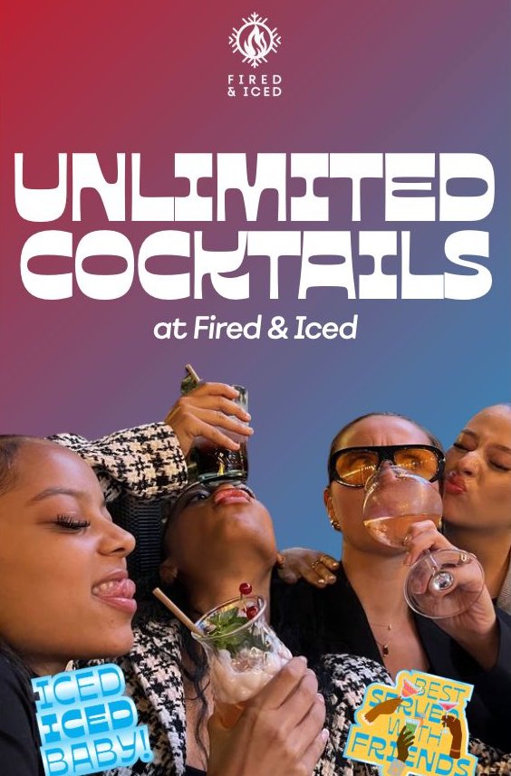 Unlimited cocktails <a href="/FiredandIced_/">FiredandIced</a>  has been extended to 11pm today so you cool kids can pregame before you go raving!!!

You're welcome!!!