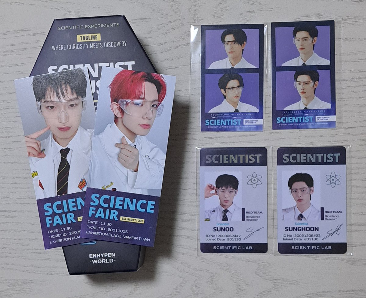 ENHYPEN WORLD交換 科学者 【譲】 Special ver. ヒスン、ソヌ SPカード