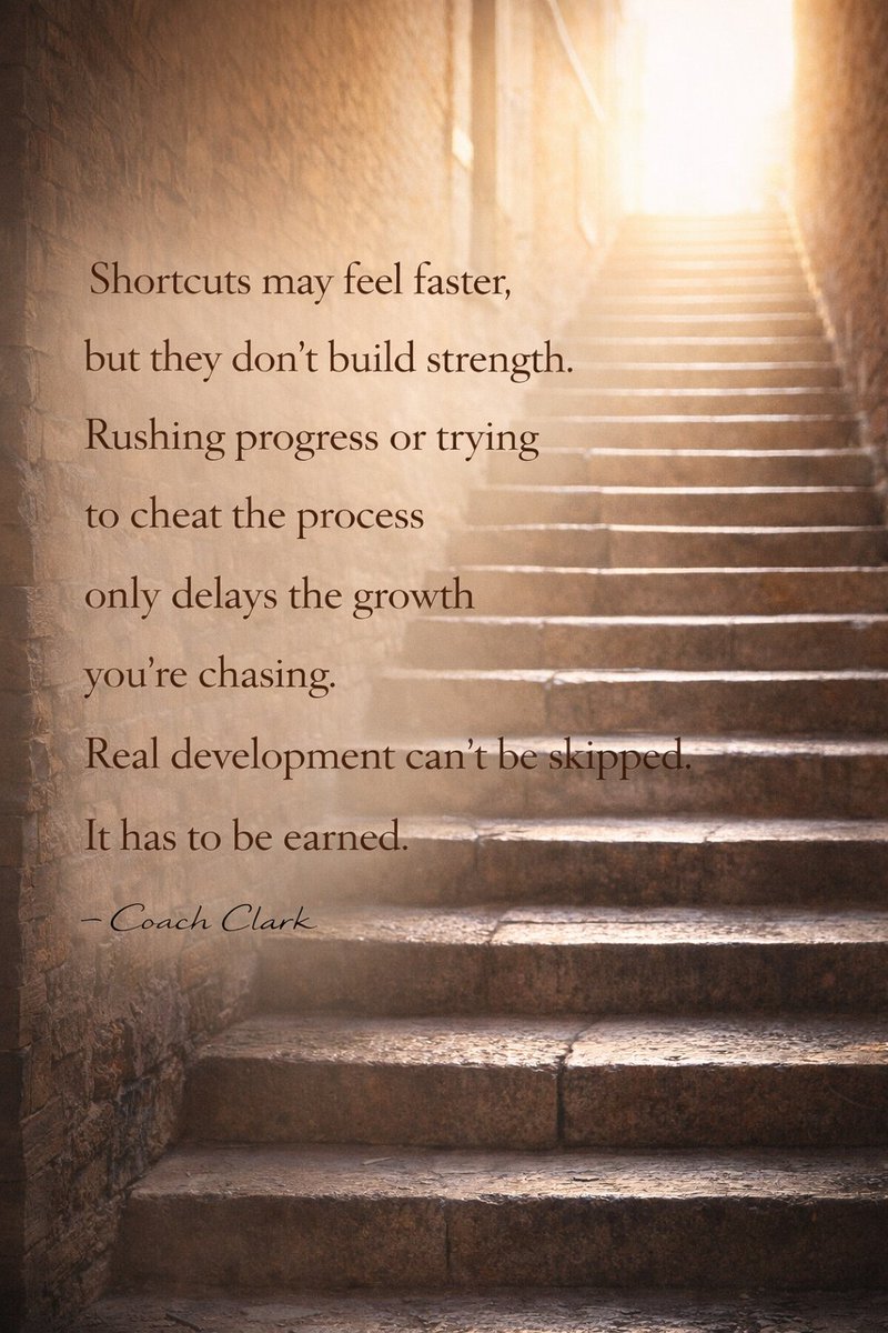 There are no elevators to real growth.
Take the steps. #RefreshFriday