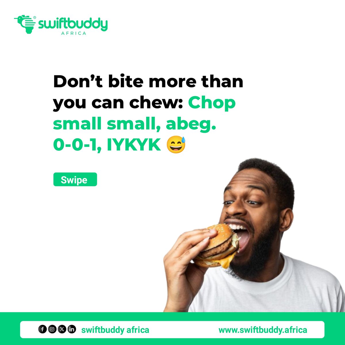 swiftbuddyNG's tweet photo. It's that time again. 

Prepare to pay the important bills first on Swiftbuddy so you don't 'chop' your rent money by mistake. 😅

#swiftbuddyiscoming #lifestyle #swiftbuddyng https://t.co/bVeWCL1Avm
