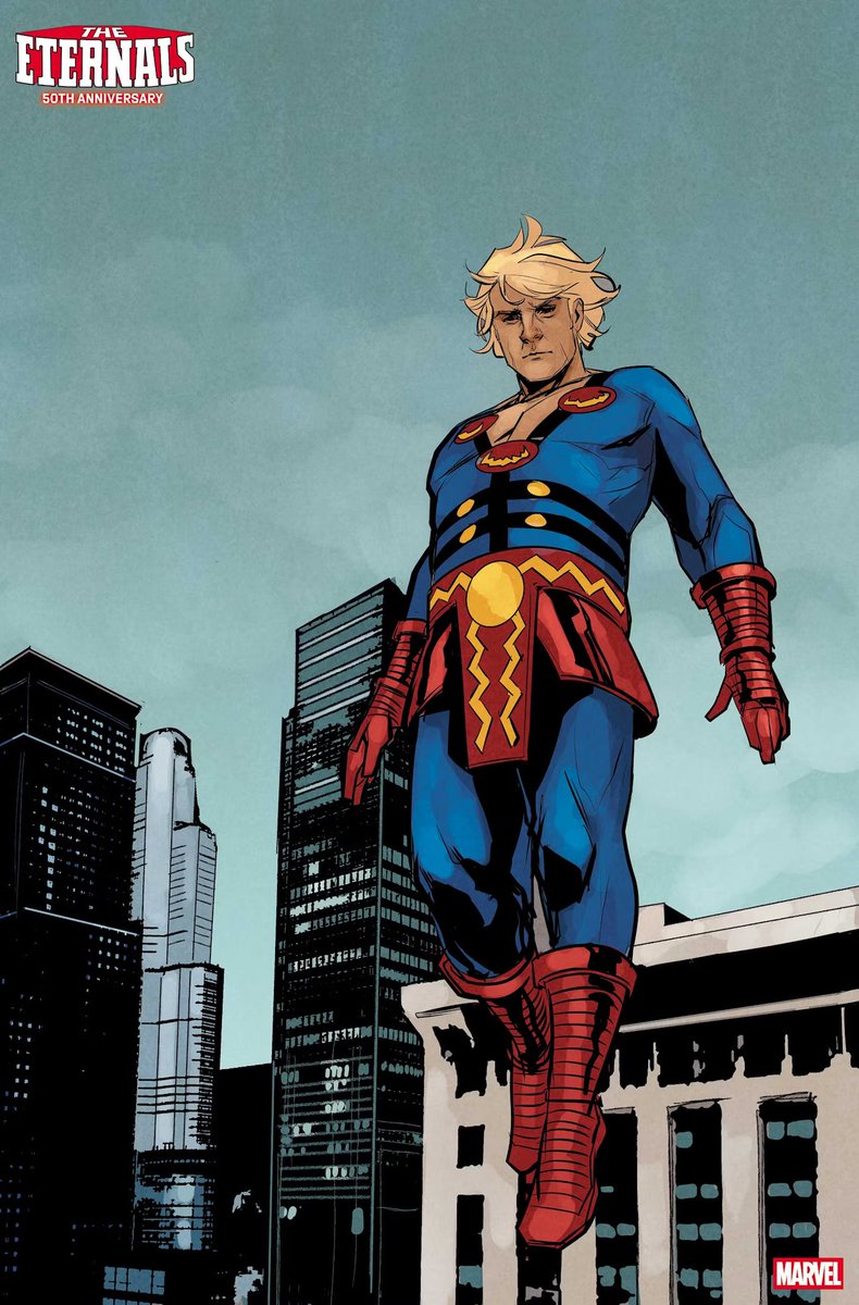 dano_cosmic's tweet image. Preview page from the Eternals 50th Anniversary #1 with art by Phil Noto. A mighty Ikaris page! 
✨
#Ikaris #Eternals #Marvel #MarvelComics #MarvelCosmic