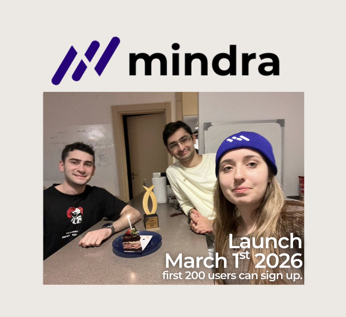 mindra_co's tweet photo. We are launching on March 1st. Sign up at https://t.co/ICE2I8Fdd2 https://t.co/1yeIYS1BqS