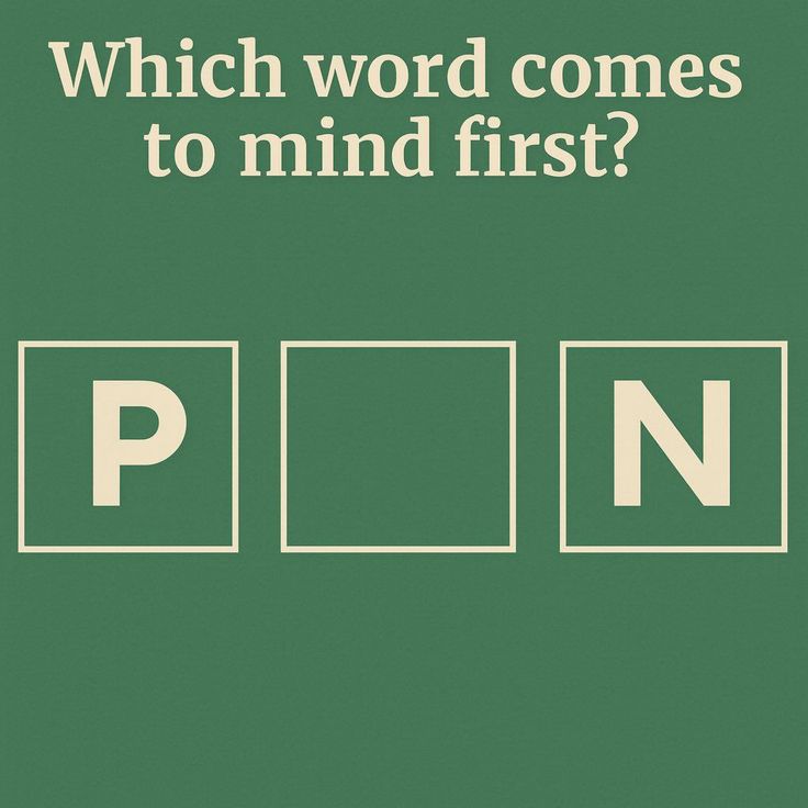 Which word come to mind first?