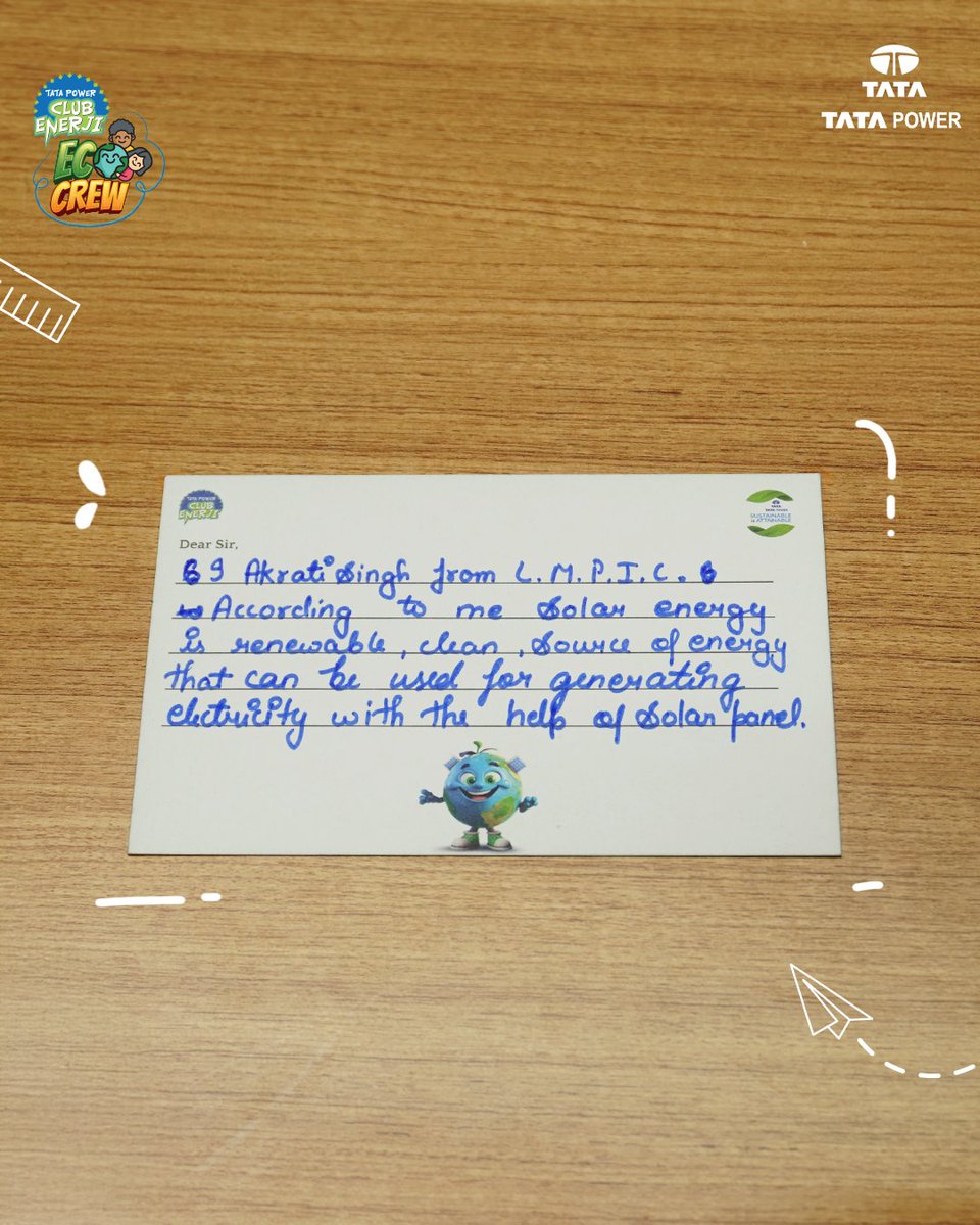 TataPower's tweet image. Responsibility grows stronger when practiced daily. 

Following the Dainik Jagran x Tata Power EcoCrew Mela, our EcoStars are transforming awareness into meaningful environmental habits.

#TataPower #IndiasLargestEnergyLiteracyMovement #EcoCrew #DainikJagran #ClubEnerji