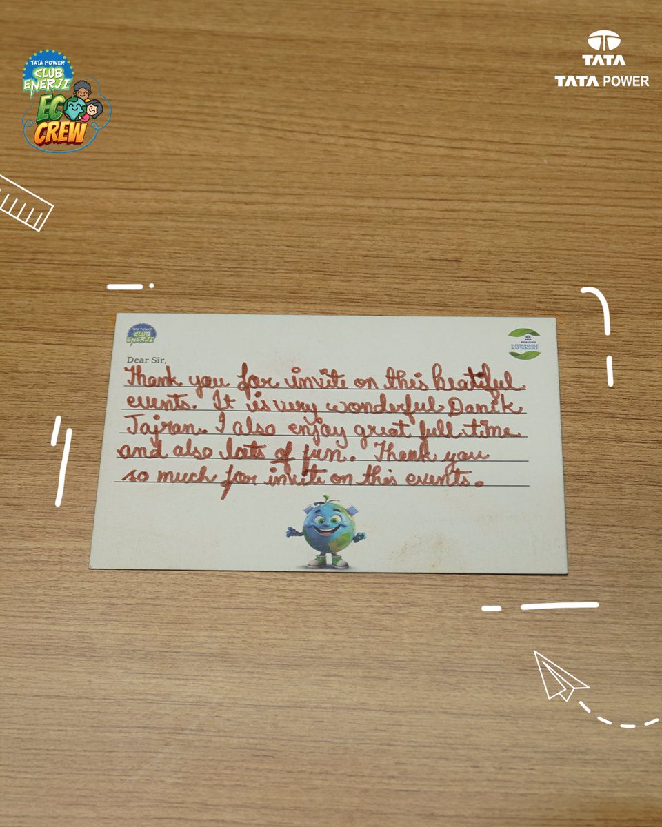 TataPower's tweet image. Responsibility grows stronger when practiced daily. 

Following the Dainik Jagran x Tata Power EcoCrew Mela, our EcoStars are transforming awareness into meaningful environmental habits.

#TataPower #IndiasLargestEnergyLiteracyMovement #EcoCrew #DainikJagran #ClubEnerji