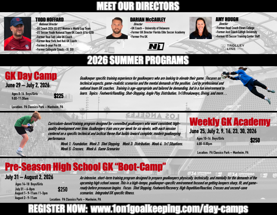 ToddHoffard's tweet photo. NOW ANNOUNCING!
Our GK Summer Day Camp/Clinic Programs ARE BACK  for 2026!

Spots will be limited — don’t miss out! Our vision is to once again provide these programs on a year-round basis throughout Central PA.

👉 Learn more and register today:
 https://t.co/b4UW4Jh7nb https://t.co/Eo8m3xSZ5F