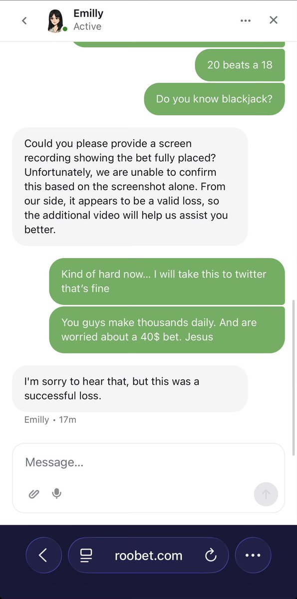 lKerrZee's tweet photo. Who works at Roobet lol! https://t.co/snN655SRNh