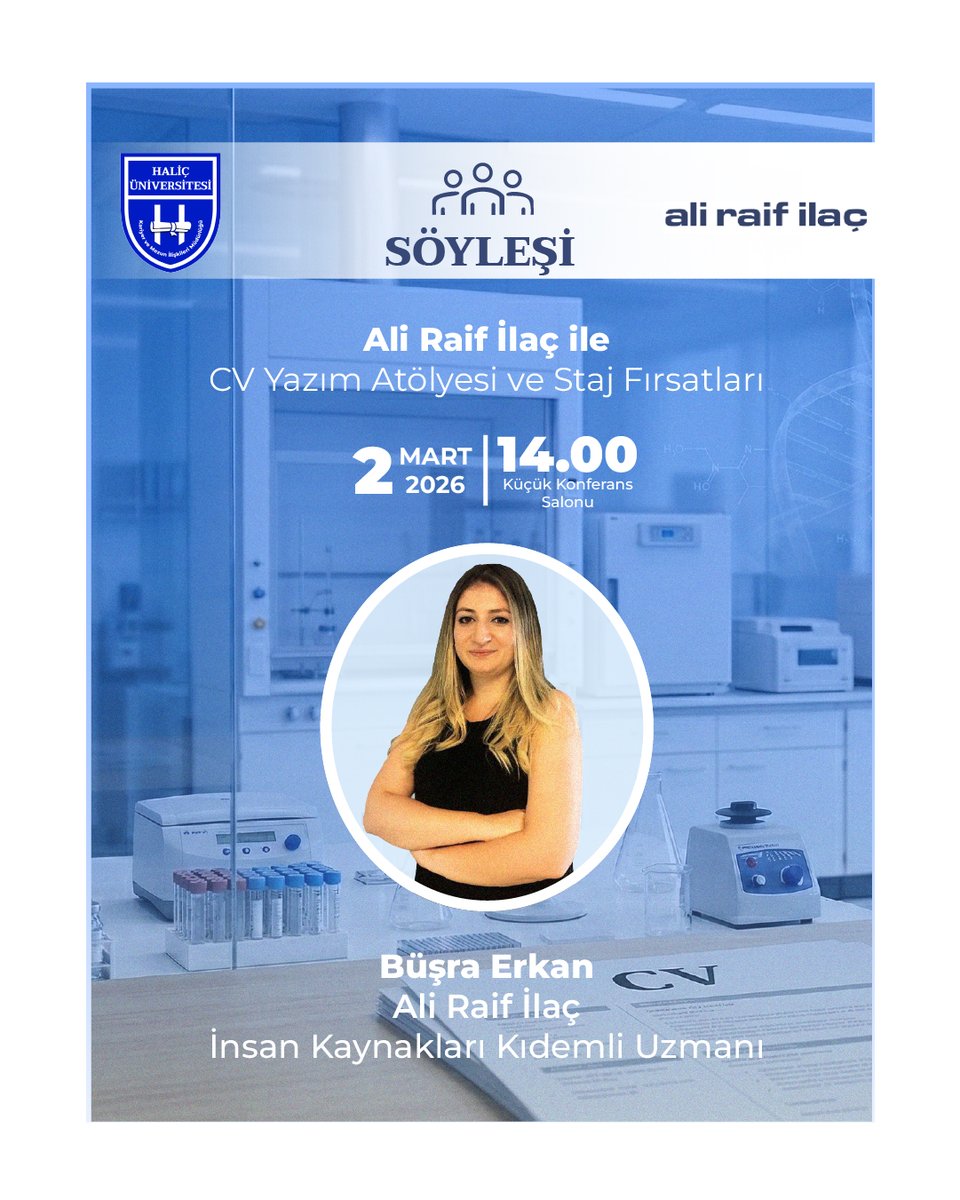 🎯 Ali Raif İlaç ile CV Yazım Atölyesi ve Staj Fırsatları

Kariyer yolculuğunuzda bir adım öne geçmeye hazır mısınız?
<a href="/aliraifilac/">Ali Raif</a> İnsan Kaynakları Kıdemli Uzmanı Büşra Erkan, CV hazırlama süreçlerinde dikkat edilmesi gereken noktaları paylaşacak..

👉linkedin.com/feed/update/ur…