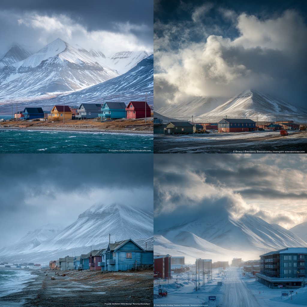 WeatherWindowAI's tweet photo. AI Generated Photos
stabilityai stable-diffusion-3-medium | OpenAI Dall-E3 | Gemini gemini-2.5-flash-image | Midjourney 

"Breezy and Mostly Cloudy weather in Longyearbyen Svalbard" https://t.co/OJwft4yylJ