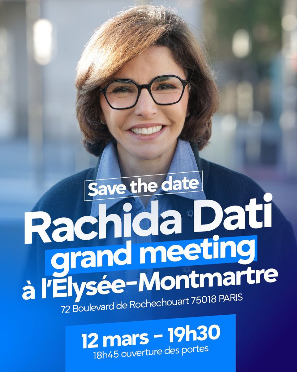Ensemble, on va #ChangerParis avec <a href="/datirachida/">Rachida Dati ن</a> !