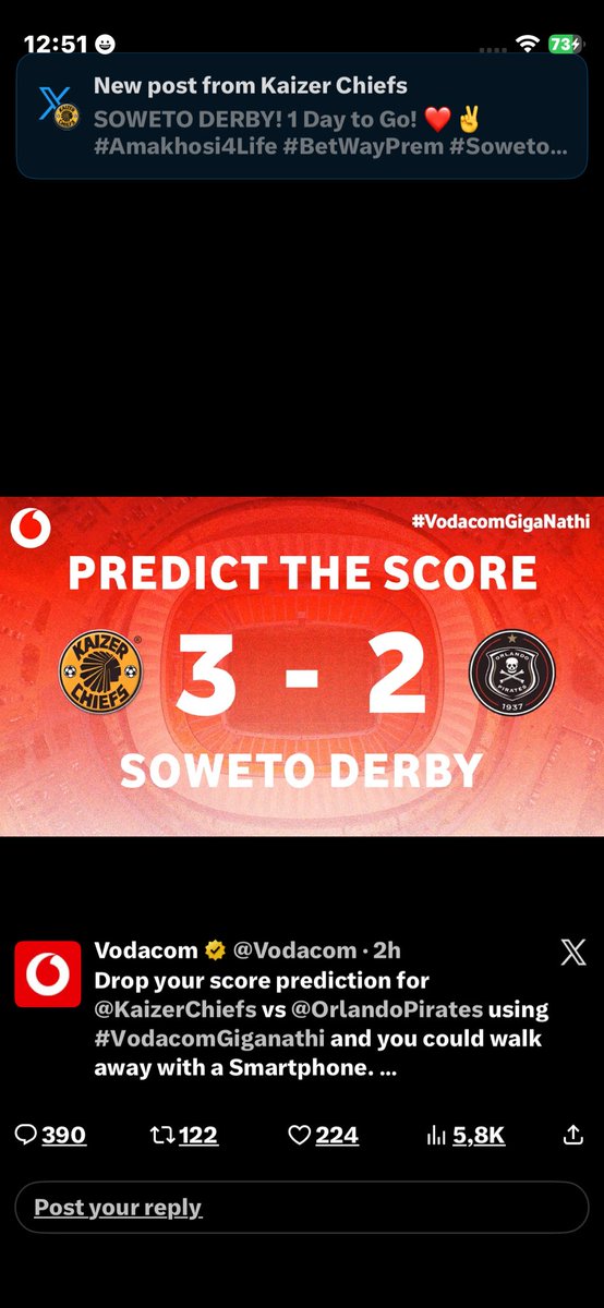 Mafetokim's tweet photo. @Vodacom @KaizerChiefs @orlandopirates https://t.co/8NtbGUVLVy