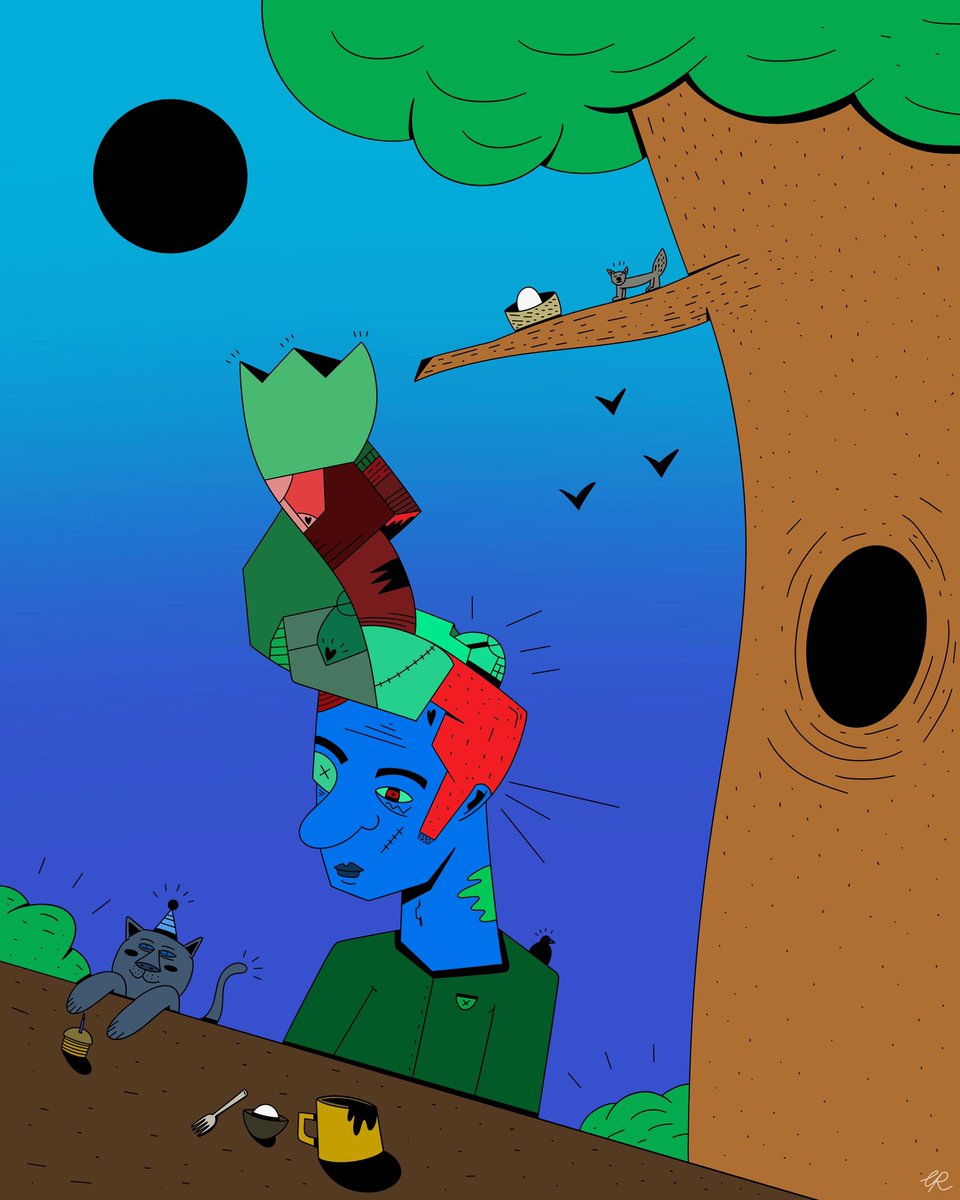 GM. 

What are you having for breakfast?

#DigitalArt #MindfulMorning #ArtCommunity