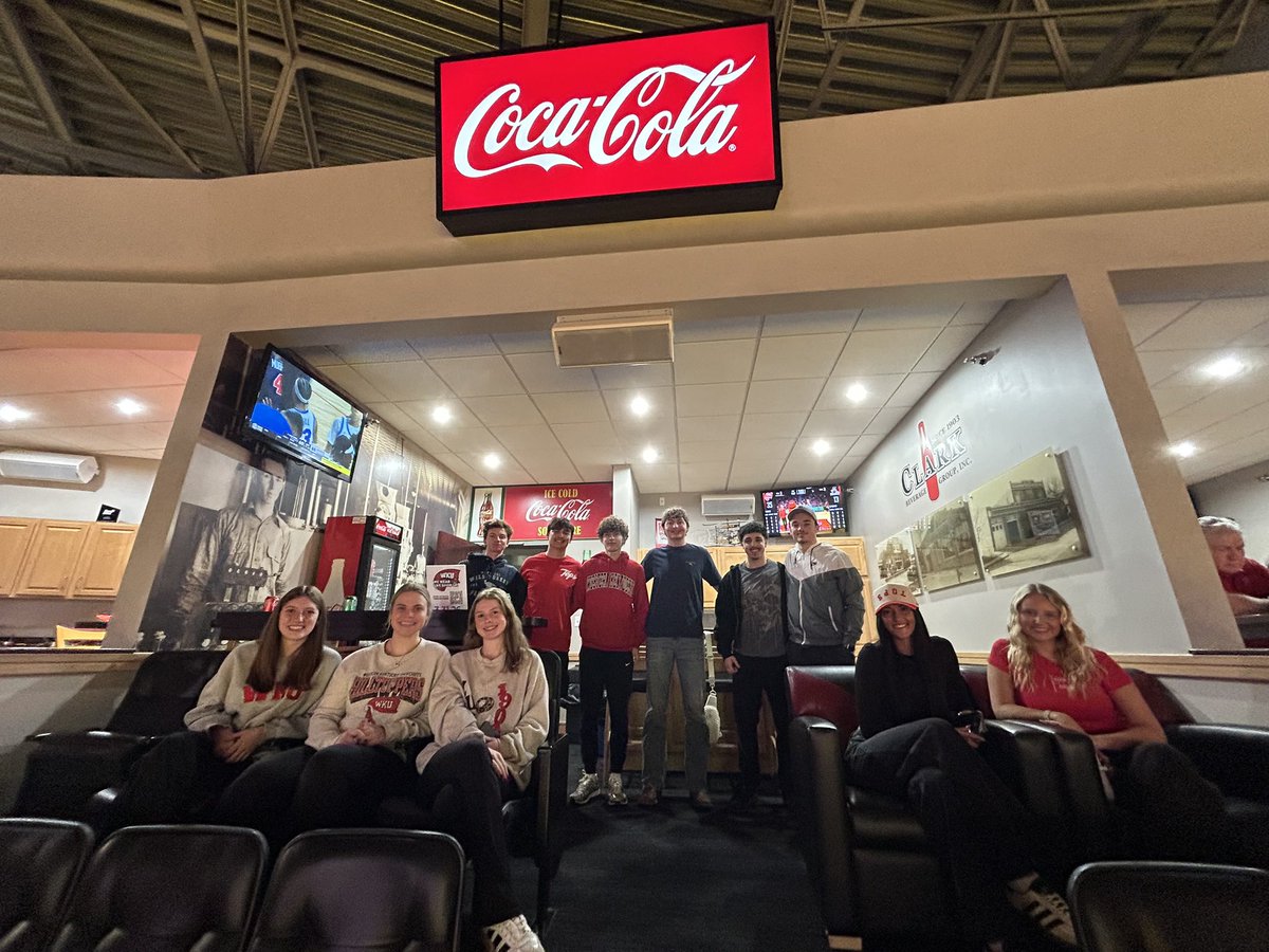 WKUGordonFord's tweet photo. The Business LLC + Big Red + Basketball = undefeated combo. 🔴🏀

Nothing better than cheering on the Tops with Big Red! #wku #wkuhrl https://t.co/ioOXFQapdR