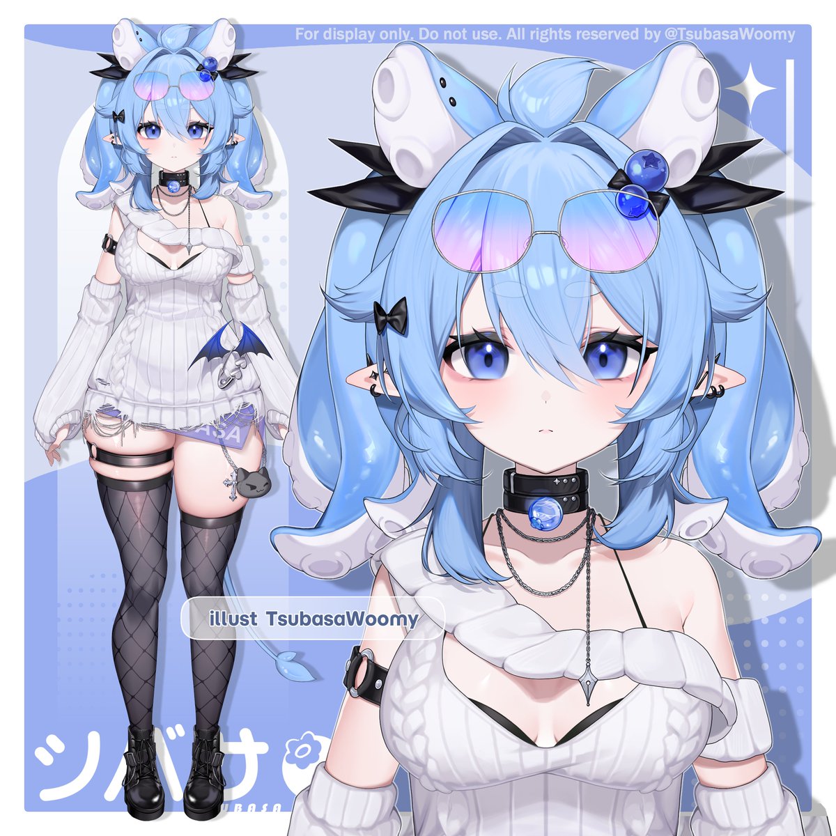 Tsubasa🫐Chibi Customizable Vtuber Model OUT tweet media