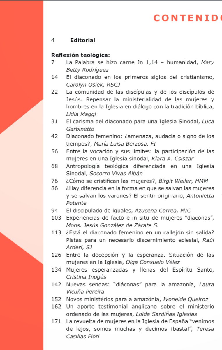 Crisinogessanz's tweet image. Muy agradecida a Revista CLAR por su invitación a participar en este interesante número.

Si te interesa, puedes descargarlo en este enlace: comuni.clar.org/revistaclar/vi…

#Ministerialidad
#MujerIglesia
#Sinodalidad