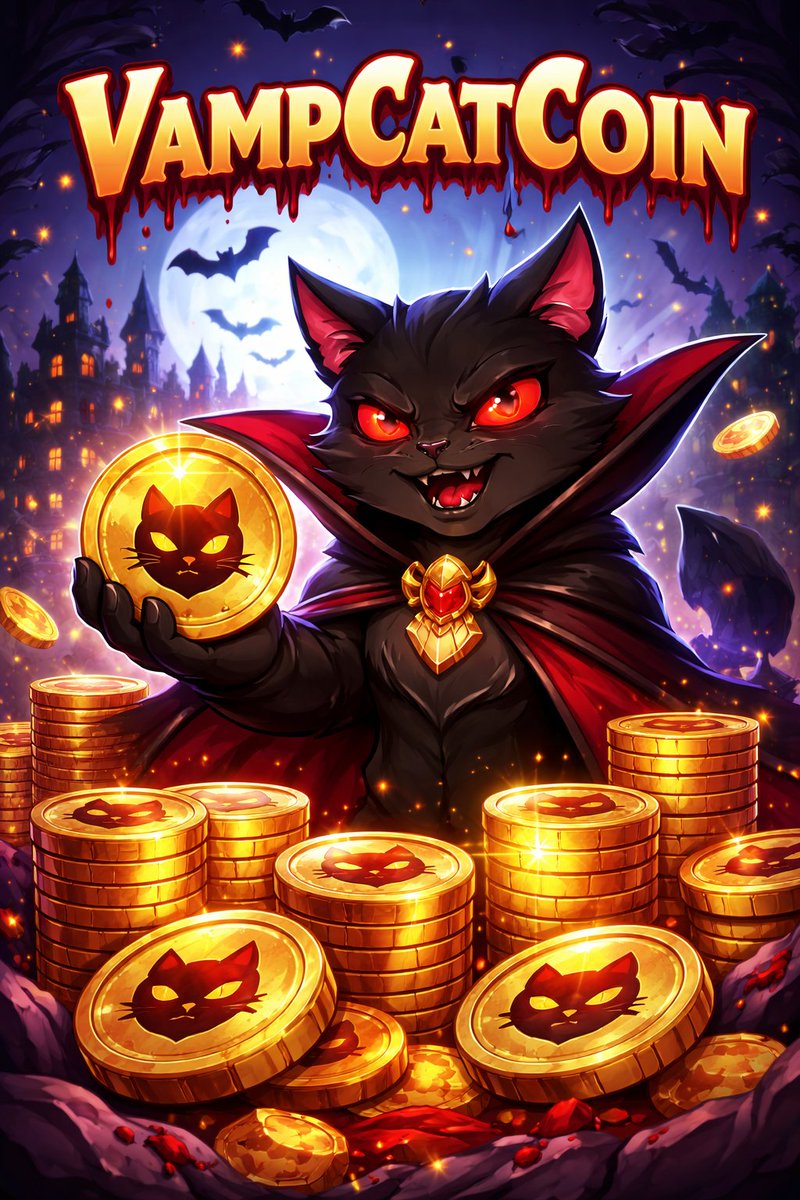 Vampires have always loved one thing almost as much as the night… treasure. 🩸💰
But in this era, they’re not guarding gold in dark castles — they’re stacking VampCatCoin instead. 🐾🪙

Because when the moon rises, smart vampires don’t just hunt… they invest in $VCC.