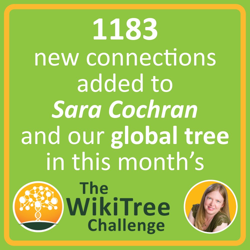 WikiTree Challenge tweet media