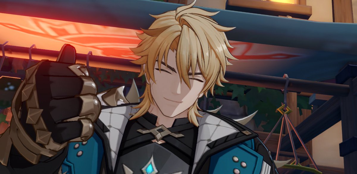 _capiitano's tweet photo. giving varka a mullet was the best decision made by hoyoverse ever https://t.co/aLCLhdLpor
