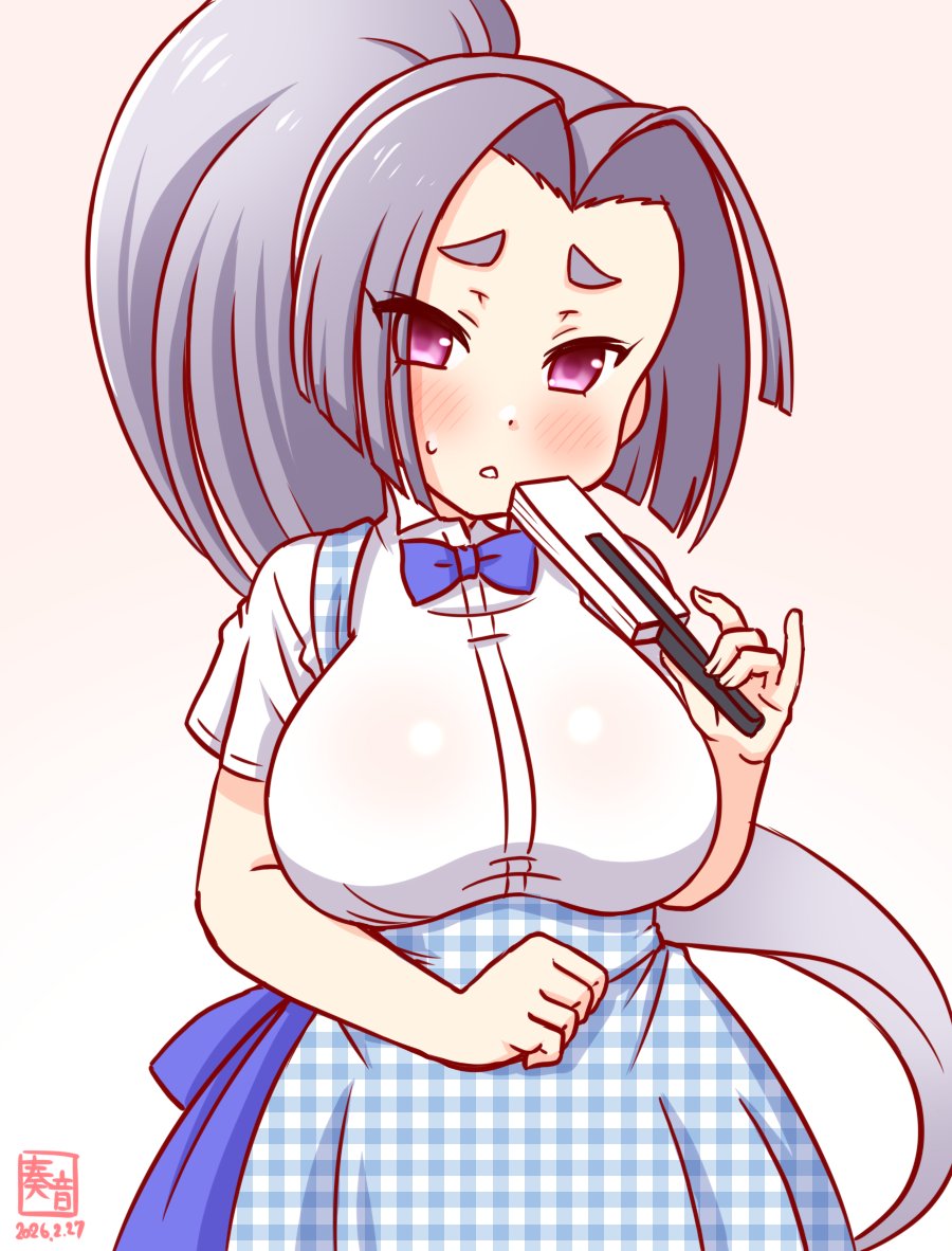 「あー、なんじゃ、その…
 わらわも、もう少し働いても、いいぞ……っ?
 …いいぞっ!?」

※遅刻+20分
#艦これ版真剣お絵描き60分一本勝負_20260227
#初春 