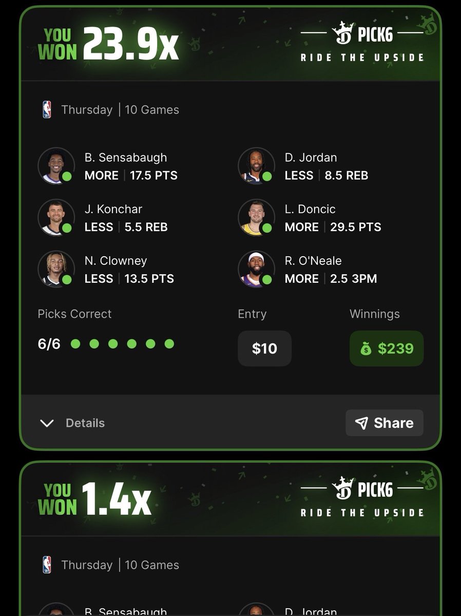 thomasjordaniv's tweet photo. MONSTER night last night thanks to @UpsideTools 🙏

Winners everywhere. I love gambling and betting on sports.

Between the Optimizers and Whale Watch Tool, we were COOKIN. Let's do it again today 🫡

If you tailed any of these from the live stream or twitter, show some love 🫶 https://t.co/1a2ElpYXEN