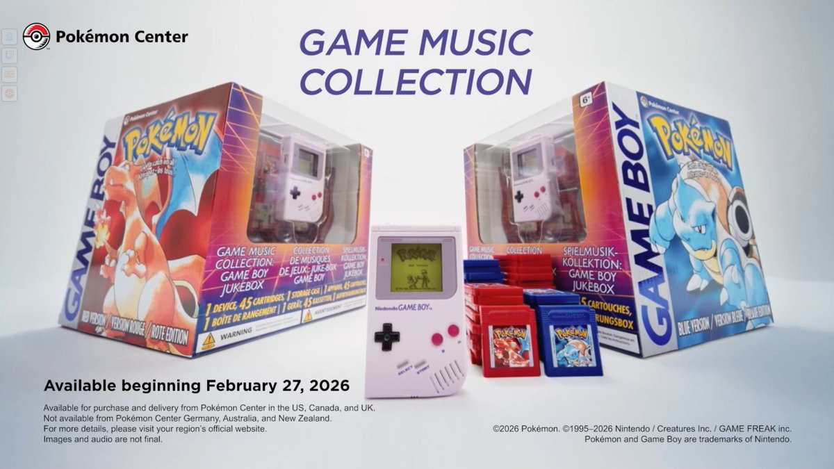 Pokémon Game Music Collection announced featuring game music from